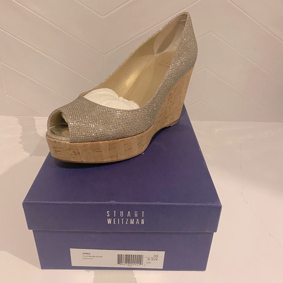Stuart Weitzman Anna Platform Wedges - Size 8.5 W - Picture 2 of 3